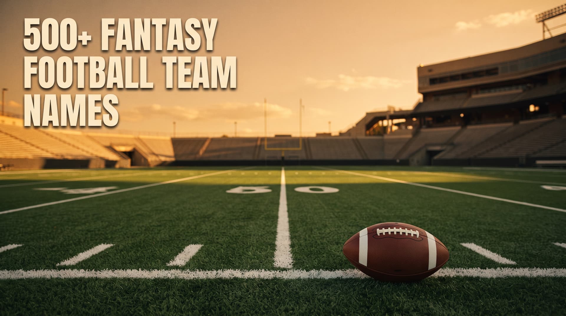 Fantasy Football Team Names: 500+ Best Funny & Good Ideas